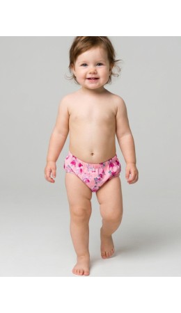 Плавки детские трикотажные на памперс для девочек multicolor