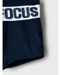 Плавки-шорты трикотажные для мальчиков, короткие dark blue, white