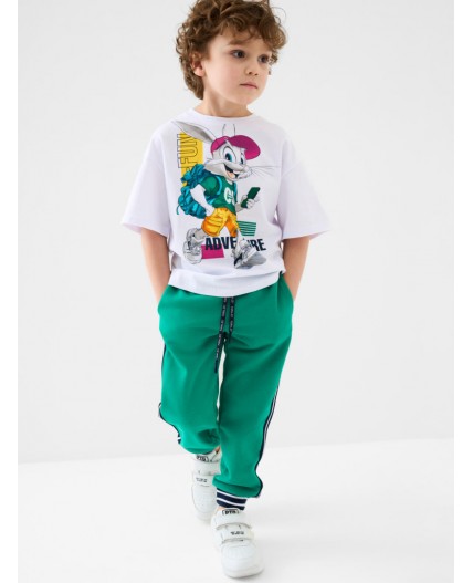 Брюки трикотажные для мальчиков green