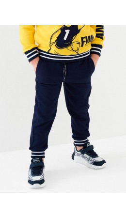 Брюки трикотажные для мальчиков dark blue