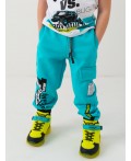 Брюки трикотажные для мальчиков turquoise