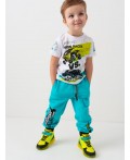 Брюки трикотажные для мальчиков turquoise