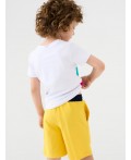 Шорты трикотажные для мальчиков, 2 шт в комплекте dark blue, yellow