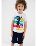 Шорты трикотажные для мальчиков, 2 шт в комплекте dark blue, yellow