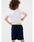 Шорты трикотажные для мальчиков, 2 шт в комплекте dark blue, yellow