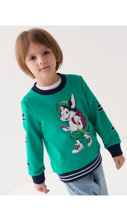 Толстовка трикотажная для мальчиков green