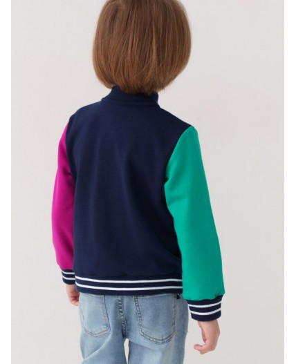Толстовка трикотажная для мальчиков dark blue, green, crimson