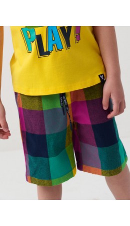 Шорты текстильные для мальчиков multicolor