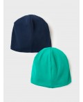 Шапка трикотажная для мальчиков, 2 шт в комплекте dark blue, green