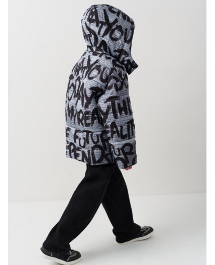 Куртка текстильная с полиуретановым покрытием для мальчиков black, grey, light grey
