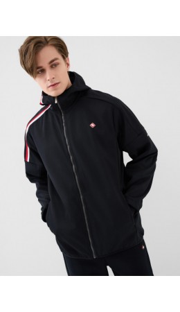 Куртка текстильная с полиуретановым покрытием для мужчин black, white, red