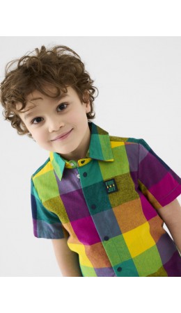 Рубашка текстильная для мальчиков multicolor