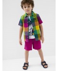 Рубашка текстильная для мальчиков multicolor
