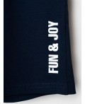 Комплект трикотажный для мальчиков: фуфайка (футболка), шорты white, dark blue