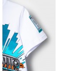 Комплект трикотажный для мальчиков: фуфайка (футболка), брюки white, turquoise