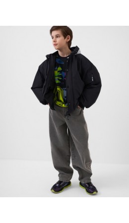 Куртка текстильная с полиуретановым покрытием для мальчиков grey, black