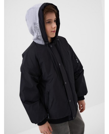 Куртка текстильная с полиуретановым покрытием для мальчиков grey, black