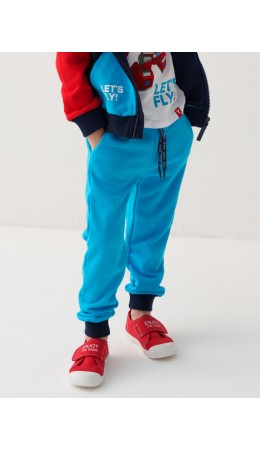 Брюки трикотажные для мальчиков bright blue