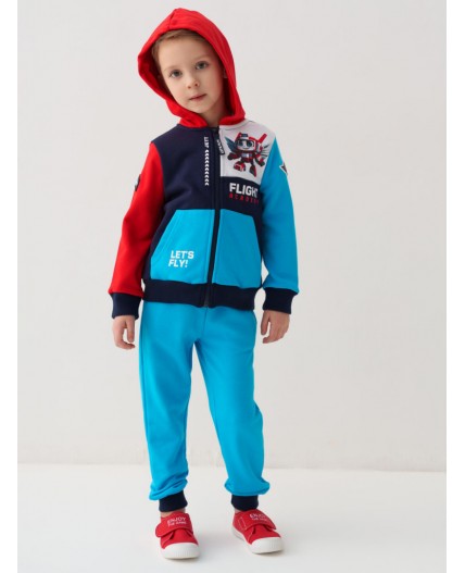 Брюки трикотажные для мальчиков bright blue