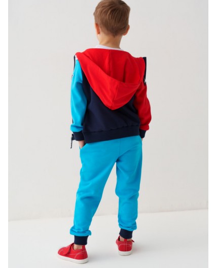 Брюки трикотажные для мальчиков bright blue