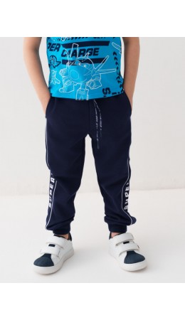 Брюки трикотажные для мальчиков dark blue