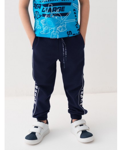 Брюки трикотажные для мальчиков dark blue