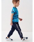 Брюки трикотажные для мальчиков dark blue