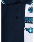 Джемпер трикотажный с воротником поло для мальчиков dark blue, bright blue