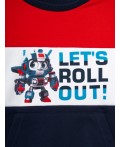 Толстовка трикотажная для мальчиков white, dark blue, red