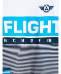 Фуфайка трикотажная для мальчиков (футболка) white, dark blue