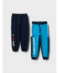 Брюки трикотажные для мальчиков, 2 пары в комплекте bright blue, dark blue
