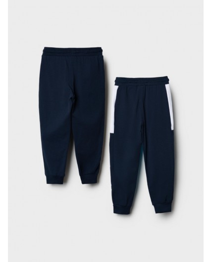 Брюки трикотажные для мальчиков, 2 пары в комплекте bright blue, dark blue