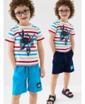 Шорты трикотажные для мальчиков, 2 шт в комплекте bright blue, dark blue