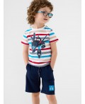 Шорты трикотажные для мальчиков, 2 шт в комплекте bright blue, dark blue