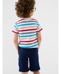 Шорты трикотажные для мальчиков, 2 шт в комплекте bright blue, dark blue