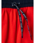 Комплект трикотажный для мальчиков: фуфайка (футболка), шорты dark blue, red