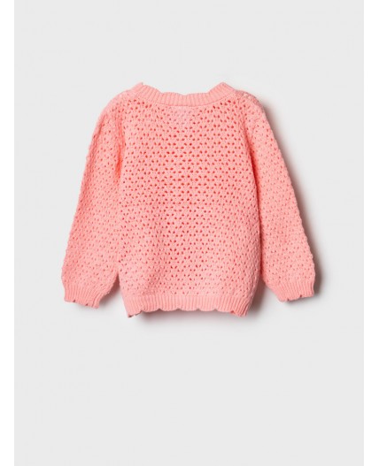 Кардиган детский трикотажный для девочек pale pink