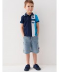 Шорты текстильные джинсовые для мальчиков blue