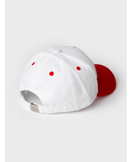 Кепка текстильная для мальчиков white, red