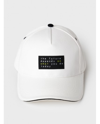 Кепка текстильная для мальчиков white
