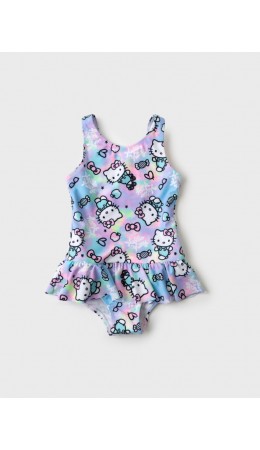 Купальник трикотажный для девочек разноцветный