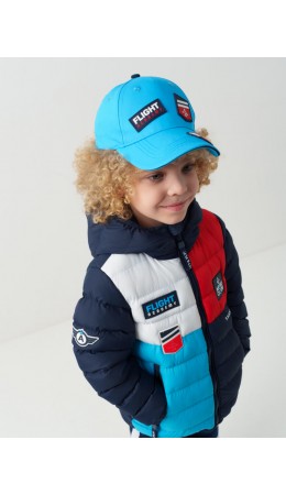 Кепка текстильная для мальчиков bright blue, dark blue