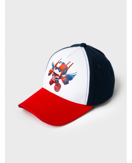 Кепка текстильная для мальчиков white, dark blue, red