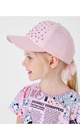 Кепка текстильная для девочек pale pink