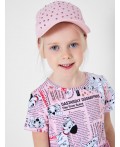 Кепка текстильная для девочек pale pink