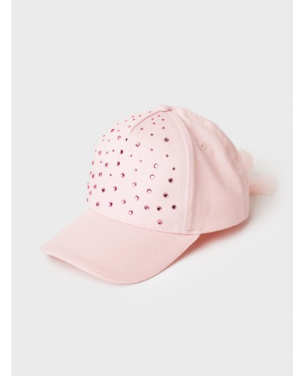 Кепка текстильная для девочек pale pink