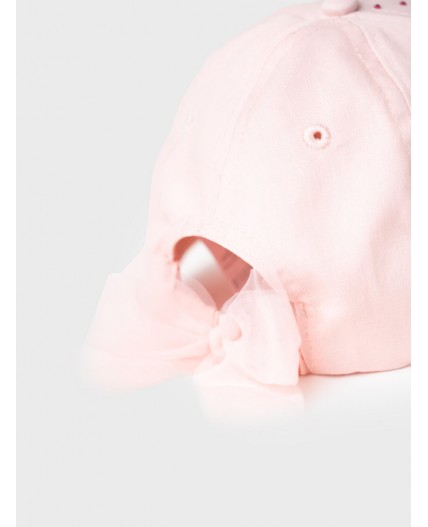 Кепка текстильная для девочек pale pink