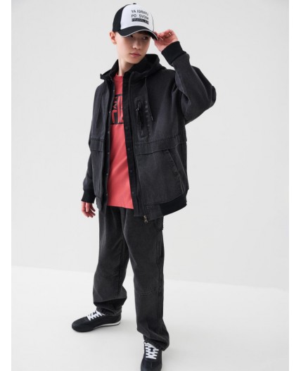 Кепка текстильная для мальчиков black, white