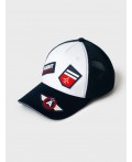 Кепка текстильная для мальчиков white, dark blue