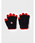 Комплект трикотажный для мальчиков: митенки, перчатки black, red